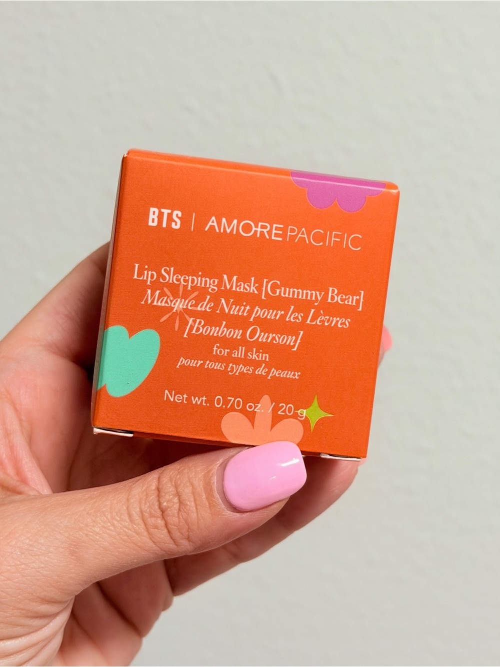New in Box Amore Pacific Lip Sleeping Mask — Bright Orange Gummy Bear Edition